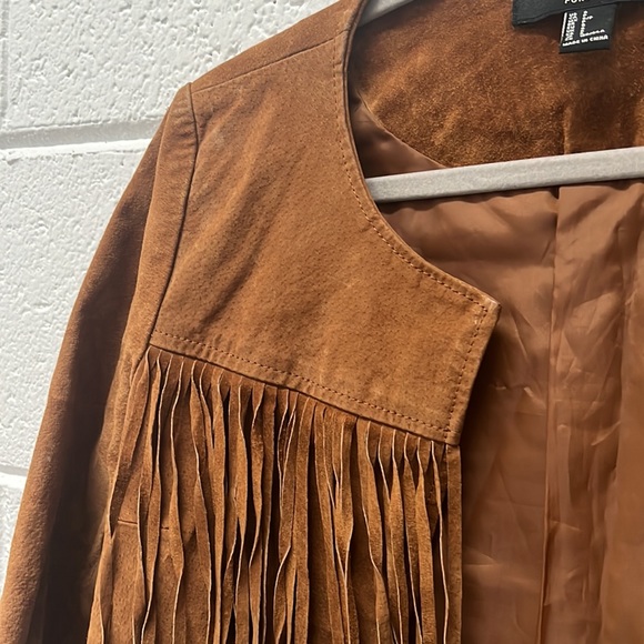 Boho style suede coat - Picture 2 of 3